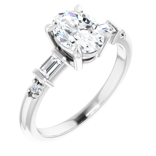 Accented Engagement Ring