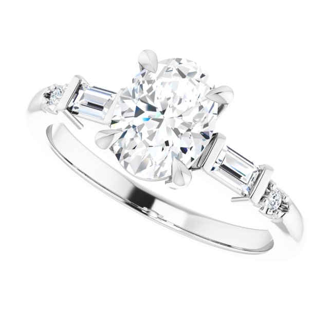 Accented Engagement Ring