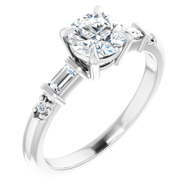 Accented Engagement Ring