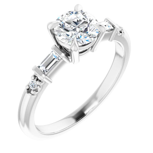 Accented Engagement Ring