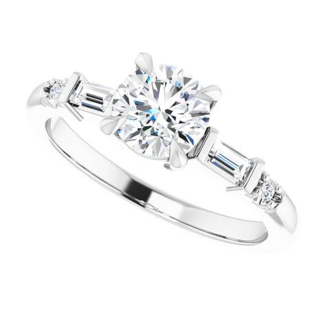 Accented Engagement Ring