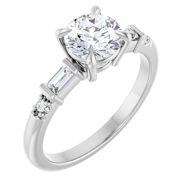 Accented Engagement Ring