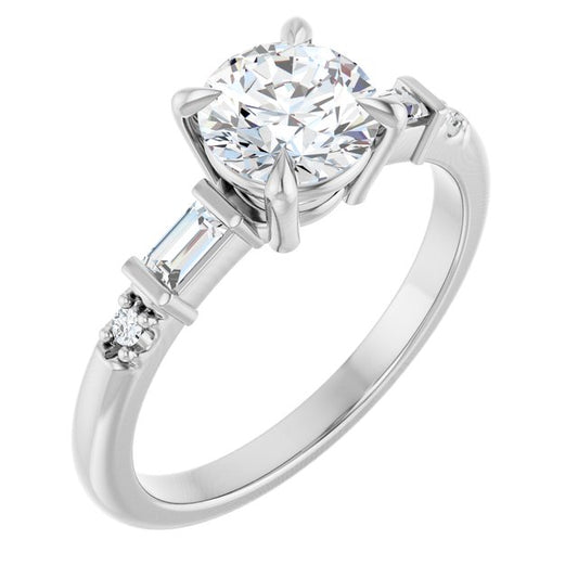 Accented Engagement Ring