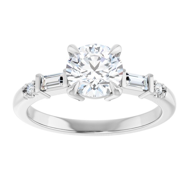 Accented Engagement Ring