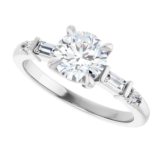 Accented Engagement Ring
