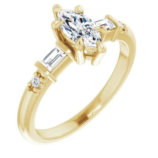 Accented Engagement Ring