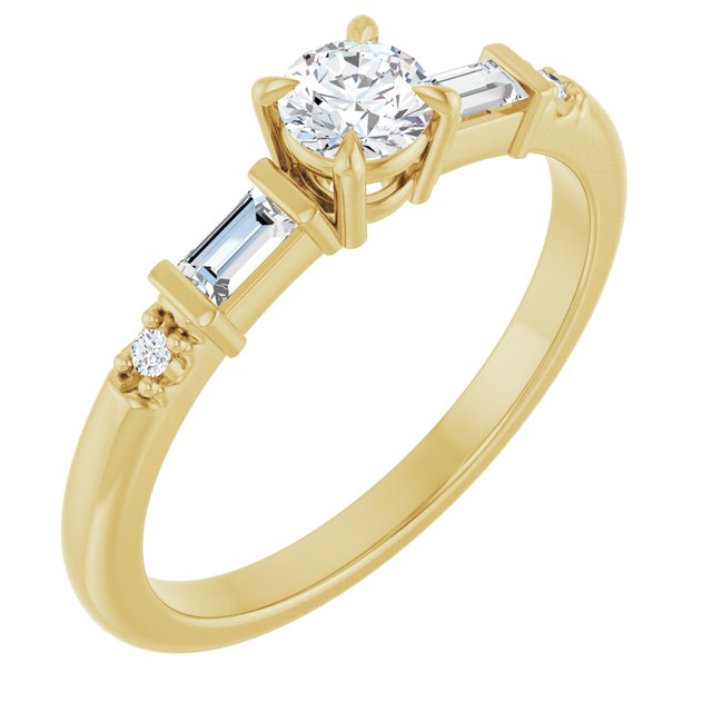 Accented Engagement Ring