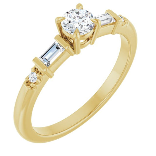 Accented Engagement Ring