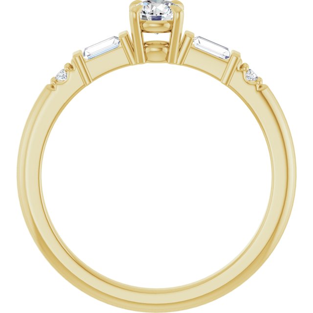 Accented Engagement Ring