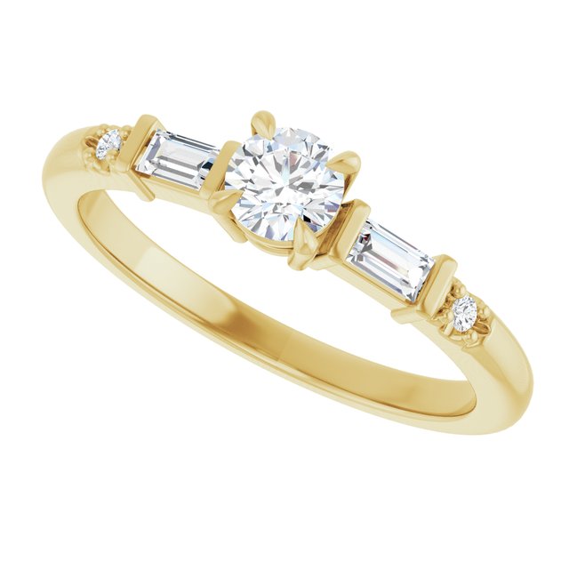 Accented Engagement Ring