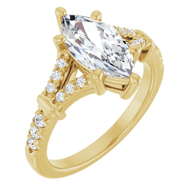Accented Engagement Ring