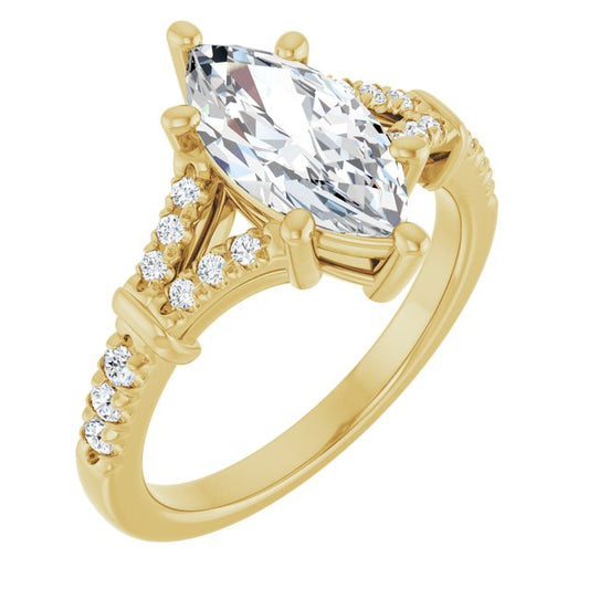 Accented Engagement Ring