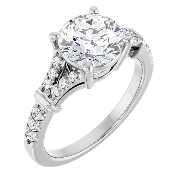 Accented Engagement Ring