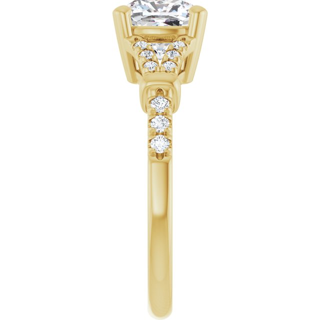 Accented Engagement Ring