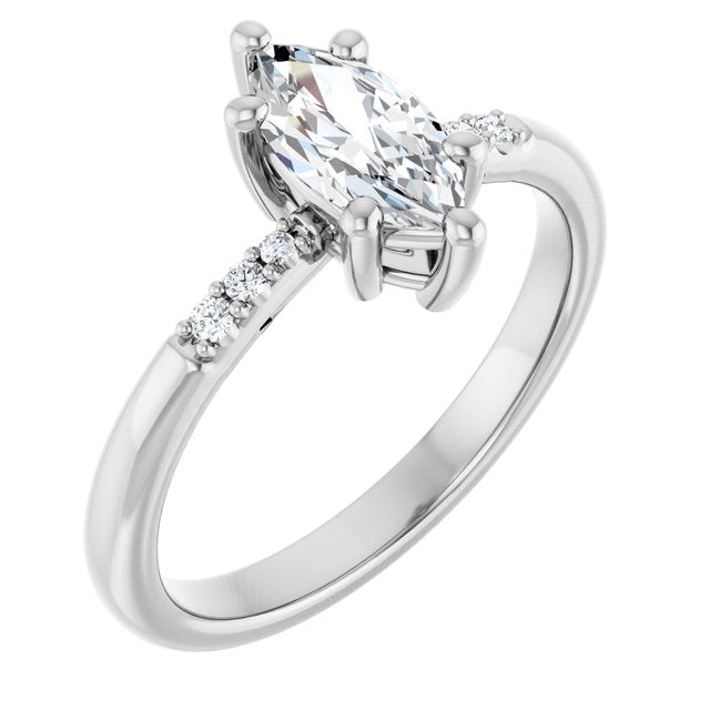 Accented Engagement Ring