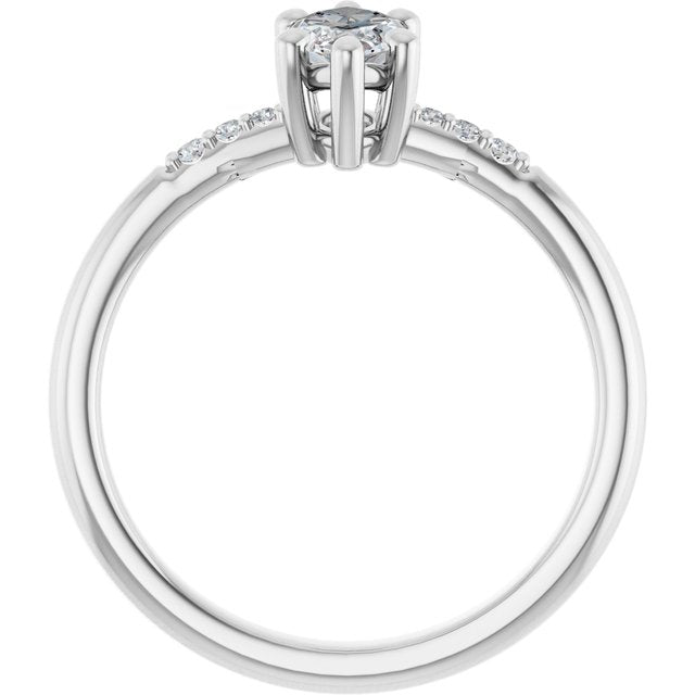 Accented Engagement Ring