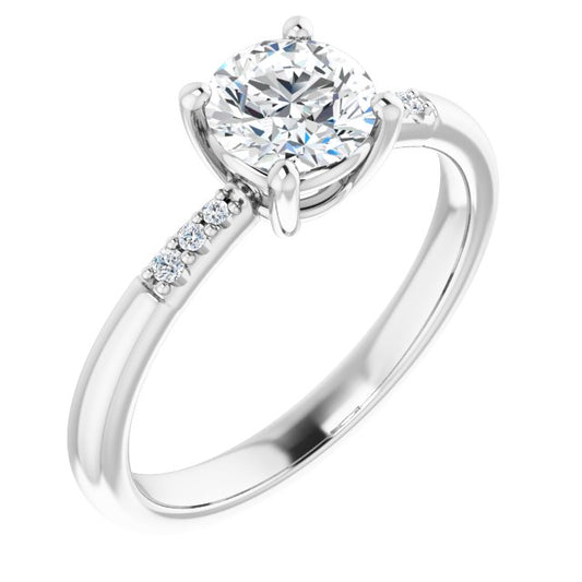 Accented Engagement Ring