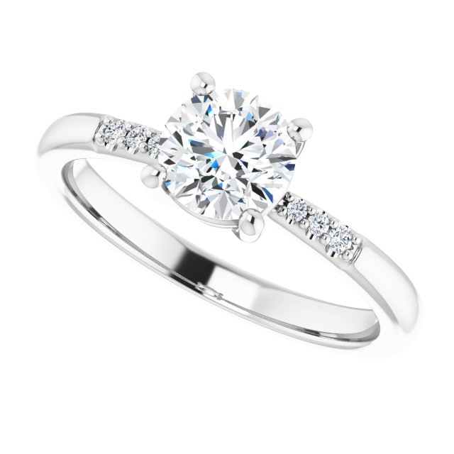 Accented Engagement Ring