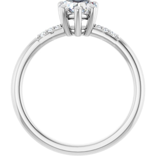 Accented Engagement Ring