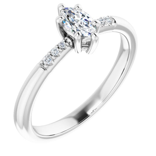 Accented Engagement Ring