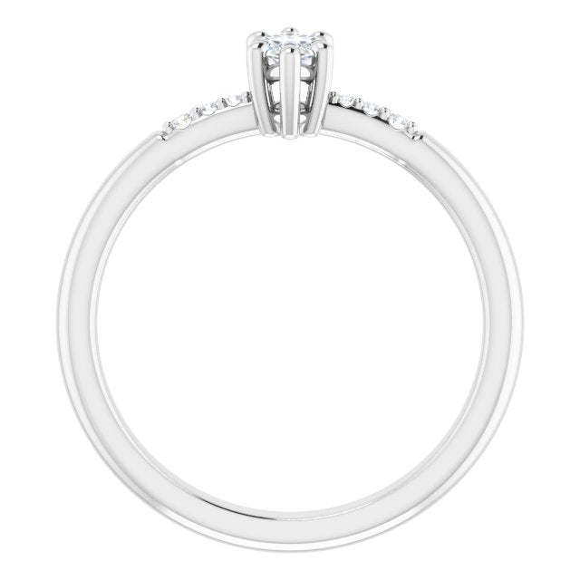 Accented Engagement Ring