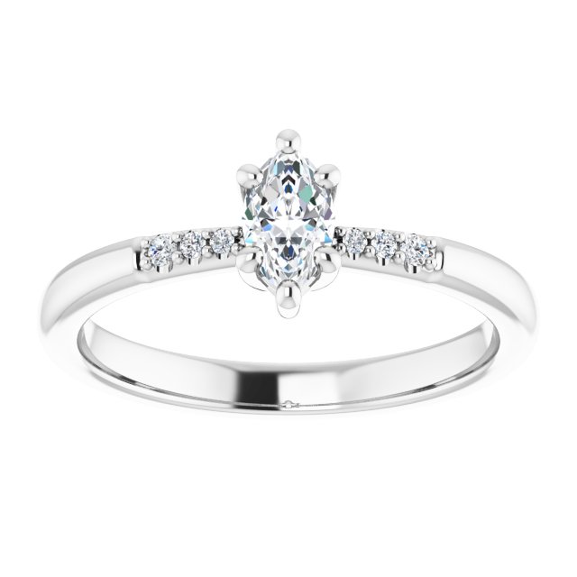 Accented Engagement Ring