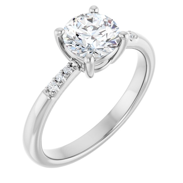 Accented Engagement Ring
