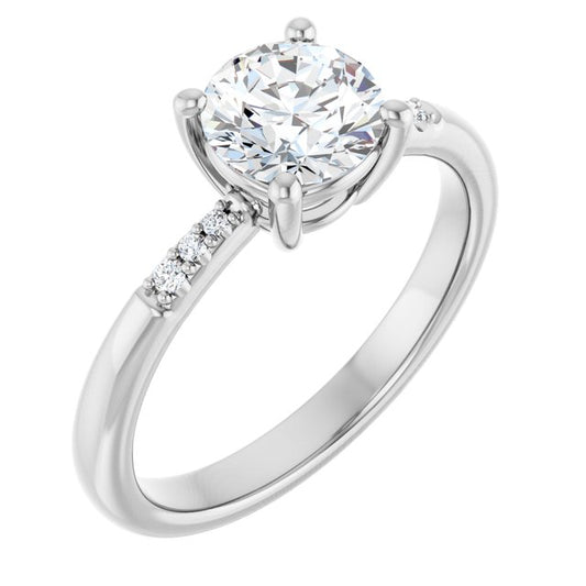 Accented Engagement Ring