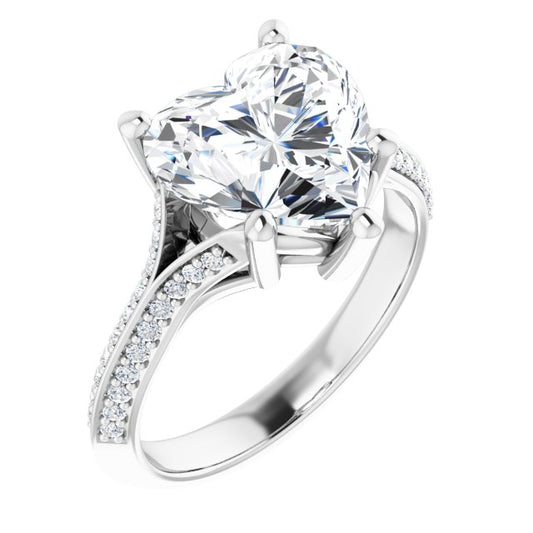 Accented Engagement Ring