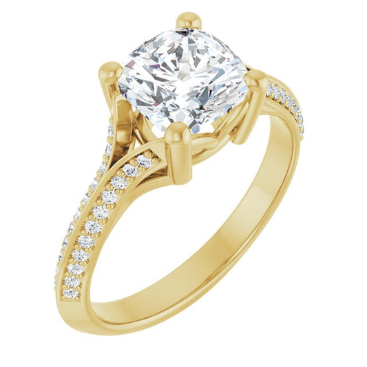 Accented Engagement Ring