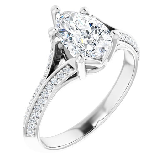 Accented Engagement Ring