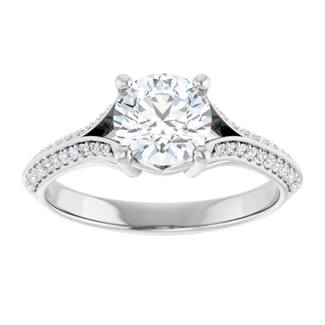 Accented Engagement Ring