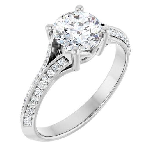Accented Engagement Ring
