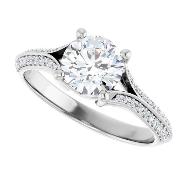 Accented Engagement Ring