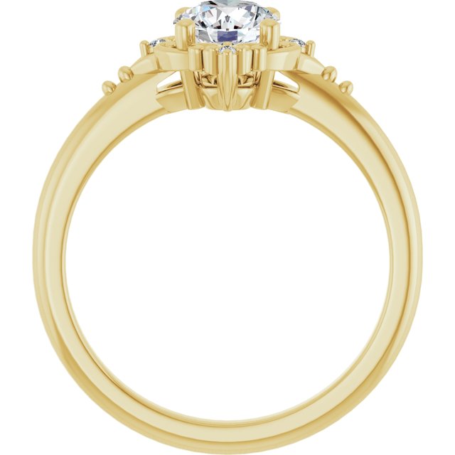 Accented Engagement Ring