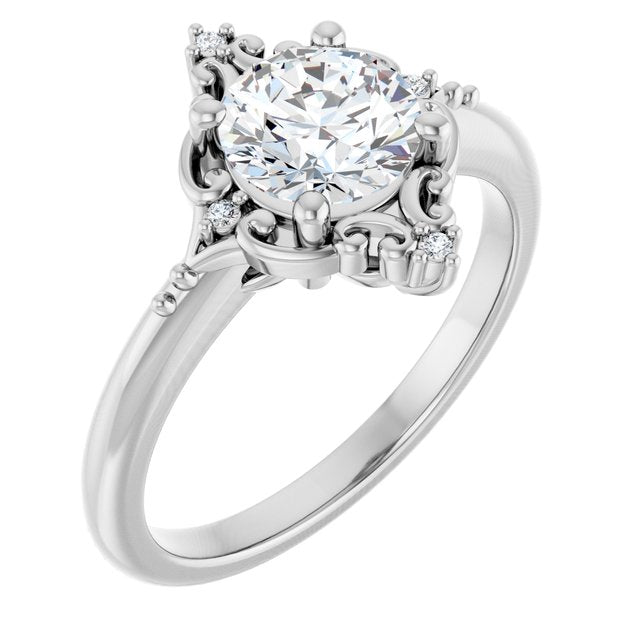 Accented Engagement Ring