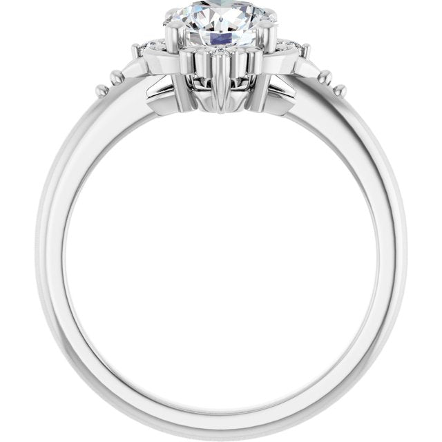 Accented Engagement Ring
