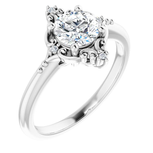 Accented Engagement Ring