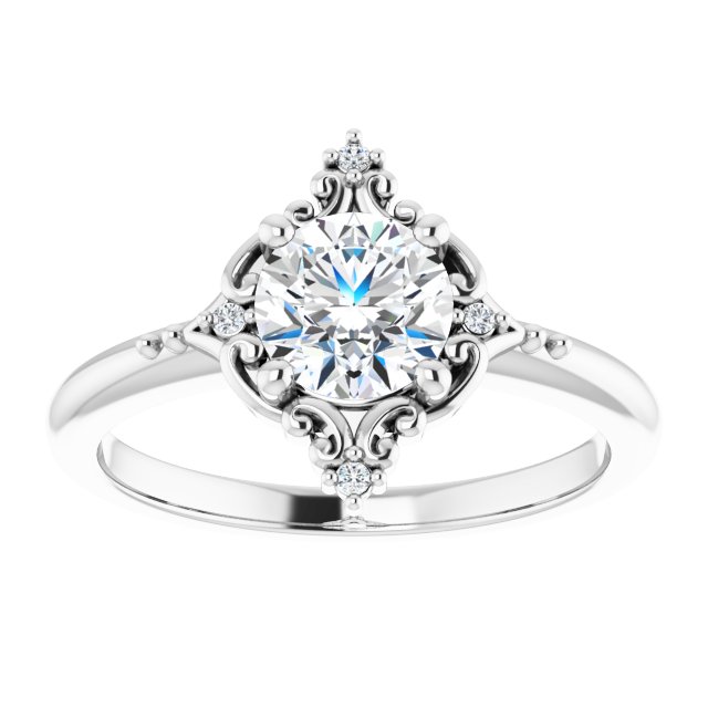 Accented Engagement Ring