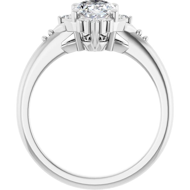 Accented Engagement Ring