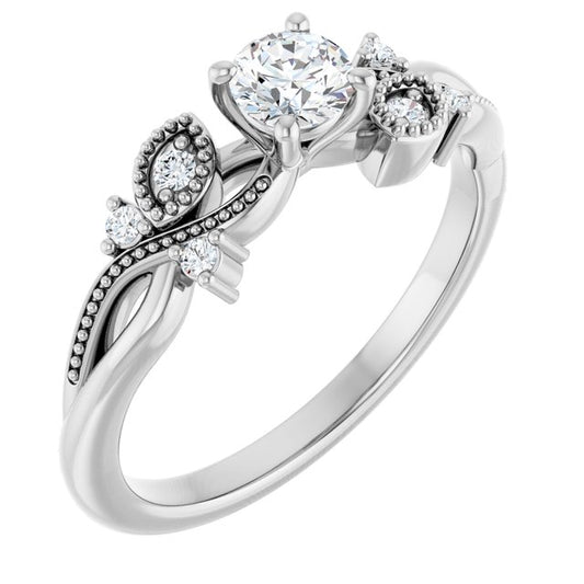 Accented Engagement Ring