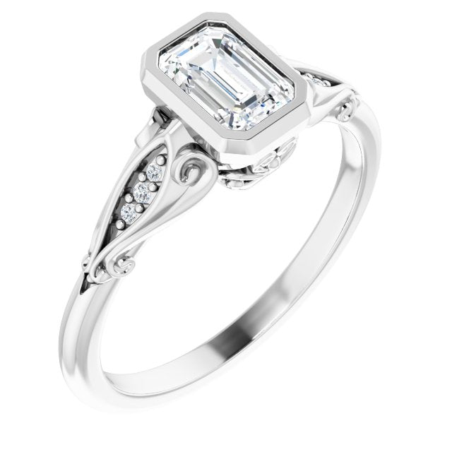 Bezel-Set Engagement Ring