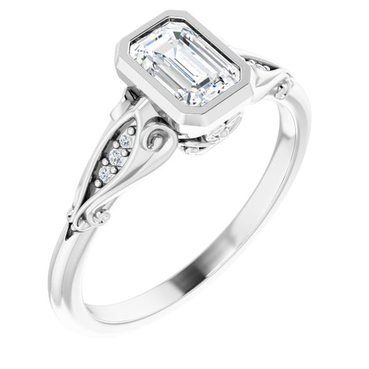 Bezel-Set Engagement Ring