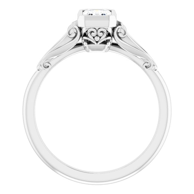 Bezel-Set Engagement Ring