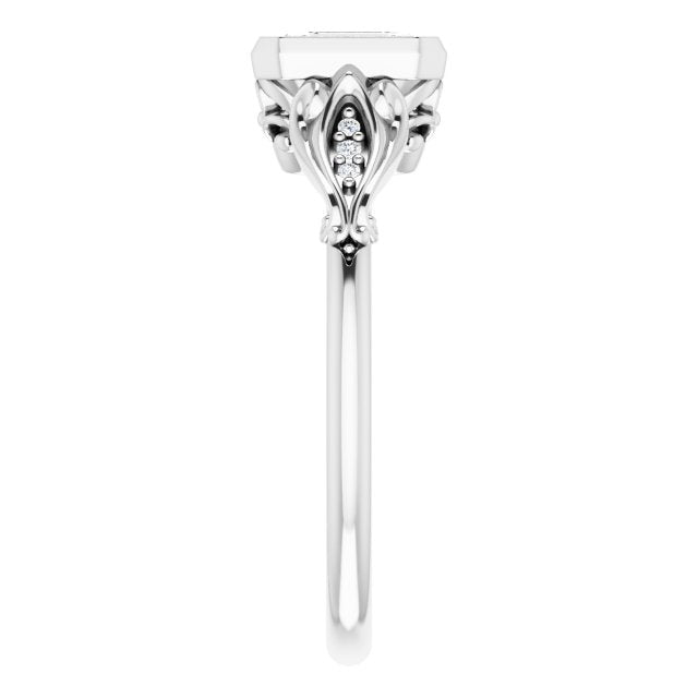 Bezel-Set Engagement Ring