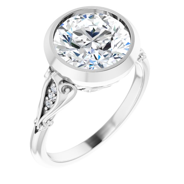 Bezel-Set Engagement Ring