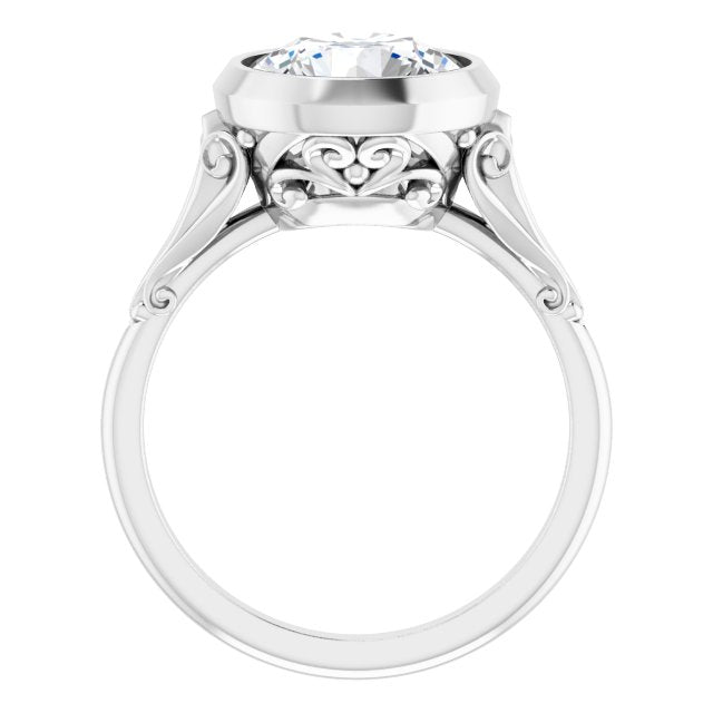 Bezel-Set Engagement Ring