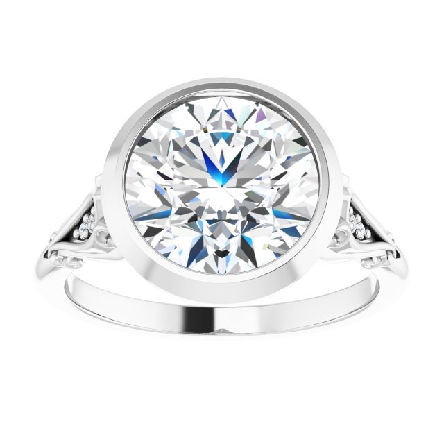 Bezel-Set Engagement Ring