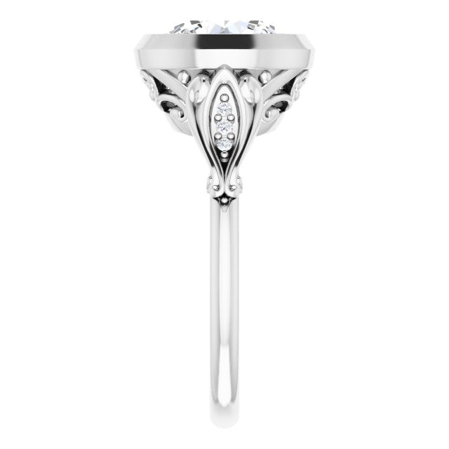 Bezel-Set Engagement Ring