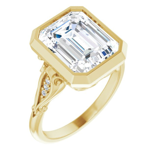 Bezel-Set Engagement Ring